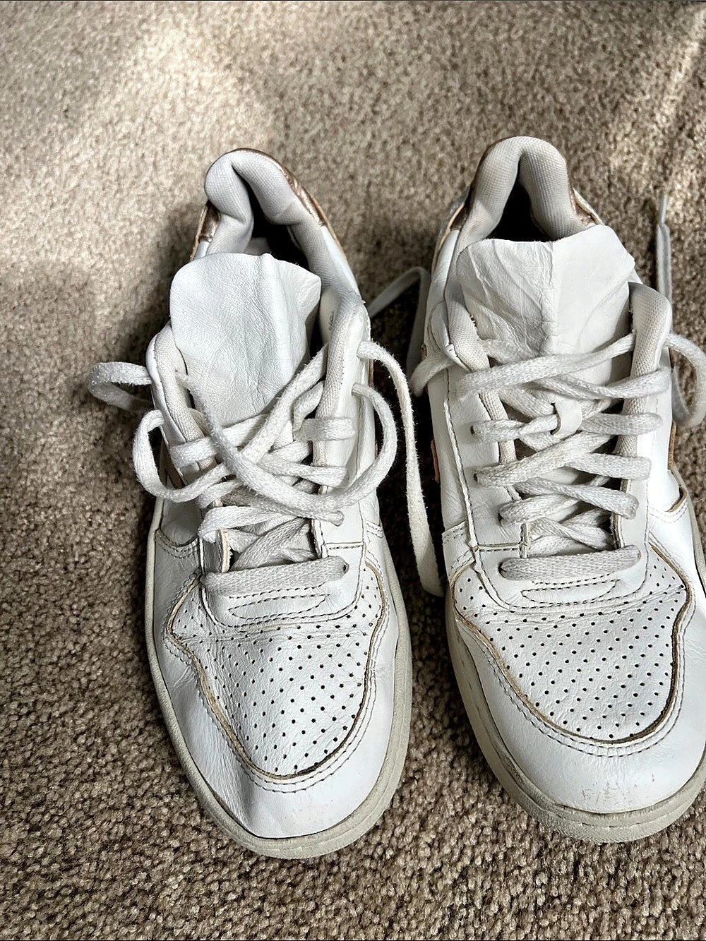 Veja V-10 Leather White Platine Sneakers